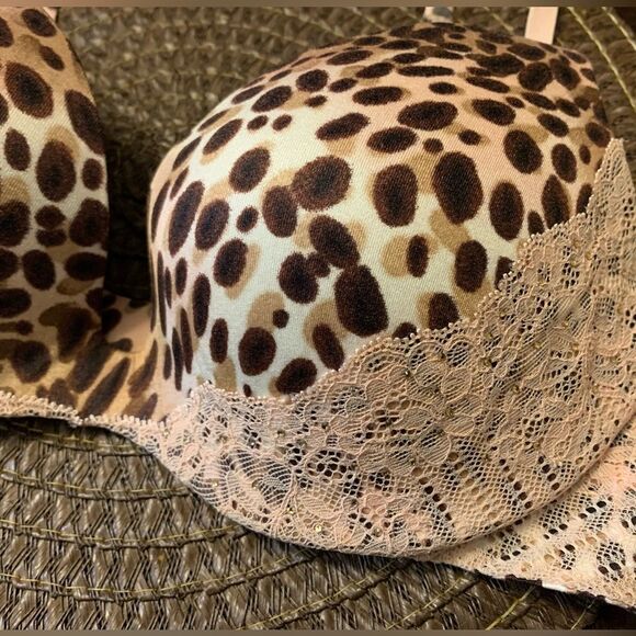 34C Victoria's Secret VINTAGE INCREDIBLE PERFECT PUSH UP BRA RHINESTONES - Picture 4 of 7